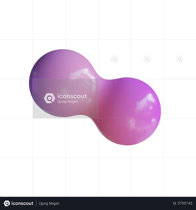 Ball Split  3D Icon