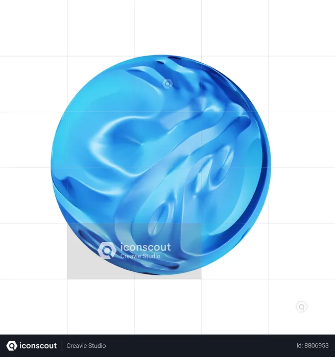 Ball Wave  3D Icon