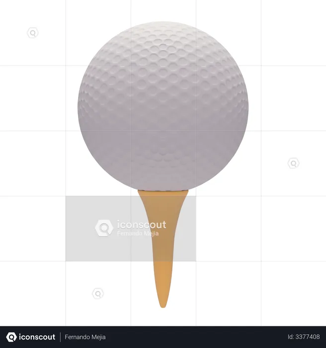 Balle de golf  3D Illustration