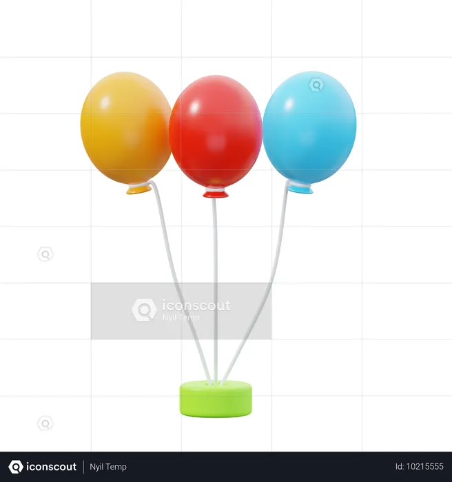 Ballon  3D Icon