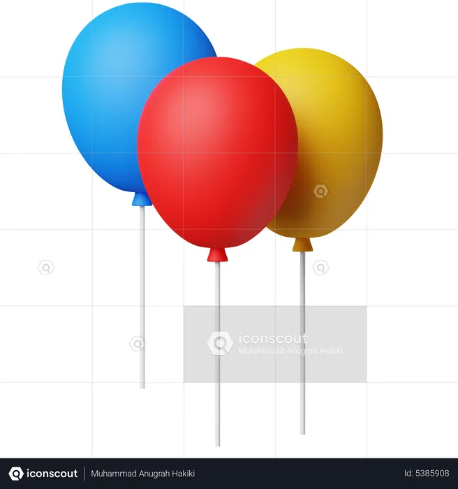 Ballon  3D Icon