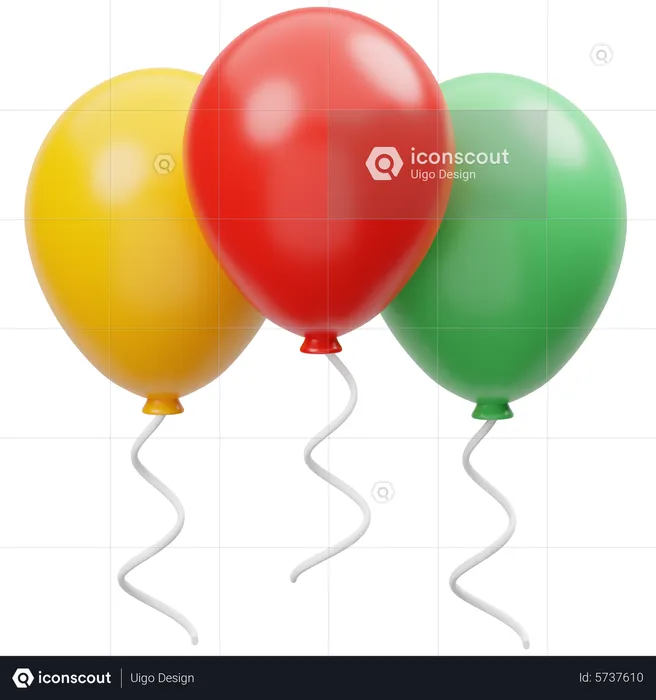 Ballon  3D Icon