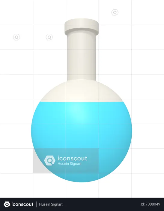 Ballon à fond rond  3D Icon