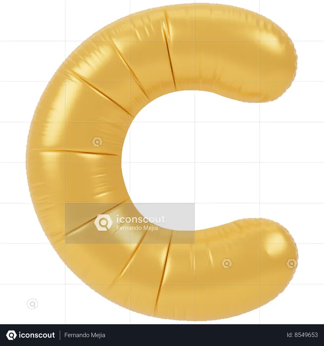 Ballon C  3D Icon