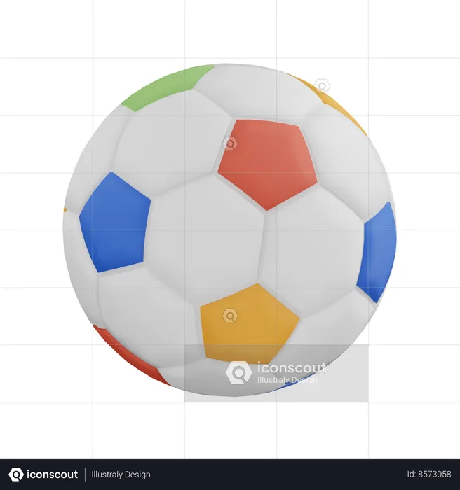 Ballon de football  3D Icon