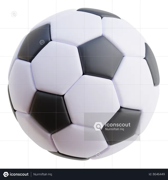 Ballon de football  3D Icon