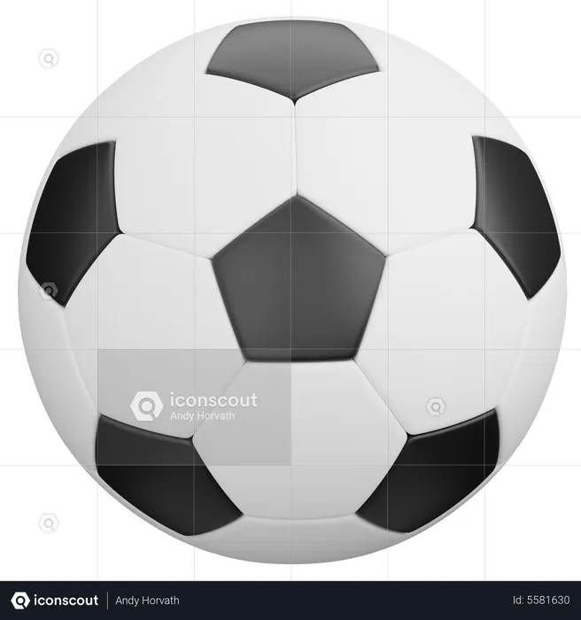 Ballon de football  3D Icon