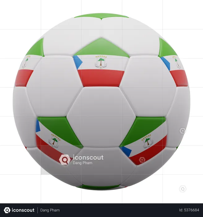 Ballon de Guinée équatoriale  3D Icon