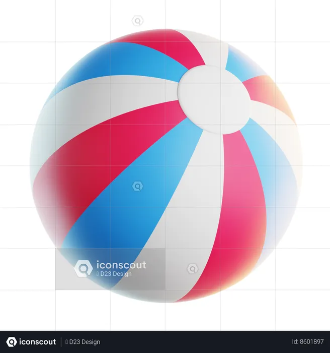 Ballon de plage  3D Icon