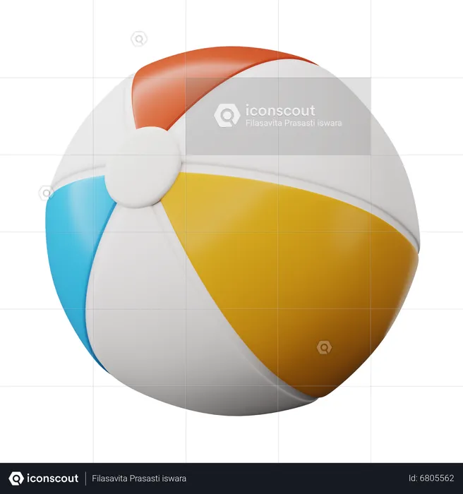 Ballon de plage  3D Icon