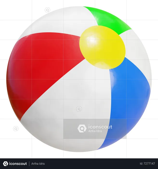 Ballon de plage  3D Icon