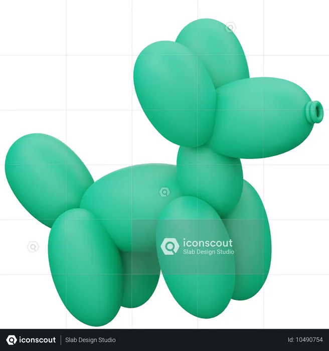 Ballonhund  3D Icon