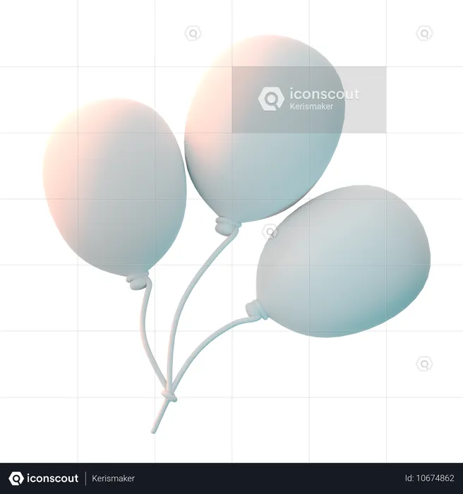 Balloon  3D Icon