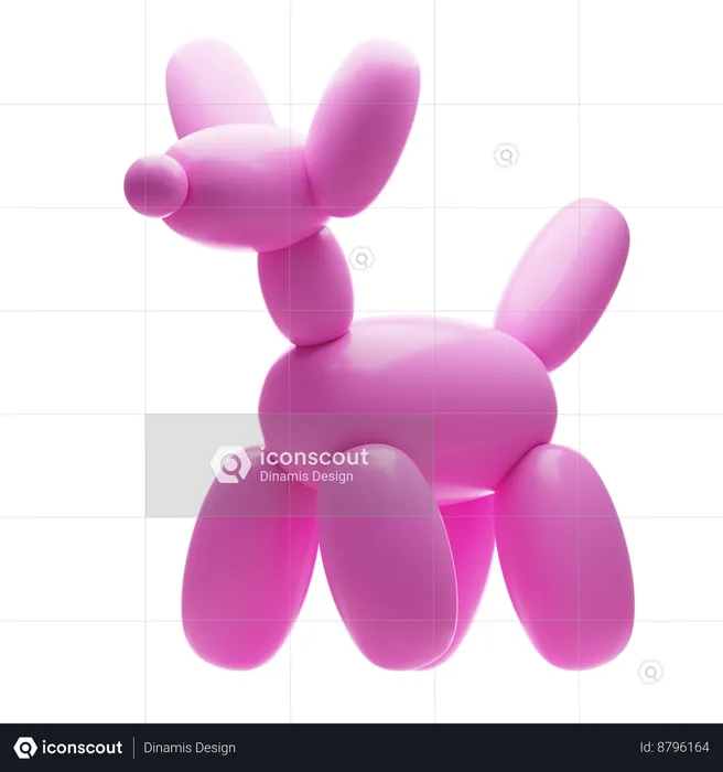 BALLOON DOG  3D Icon