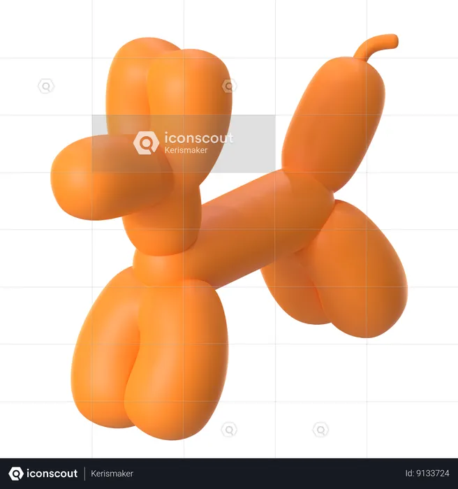 Balloon Dog  3D Icon