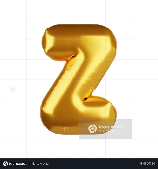 Balloon letter Z  3D Icon