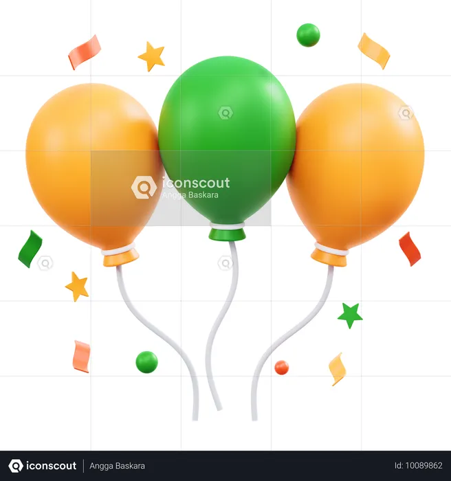 Balloon Party  3D Icon