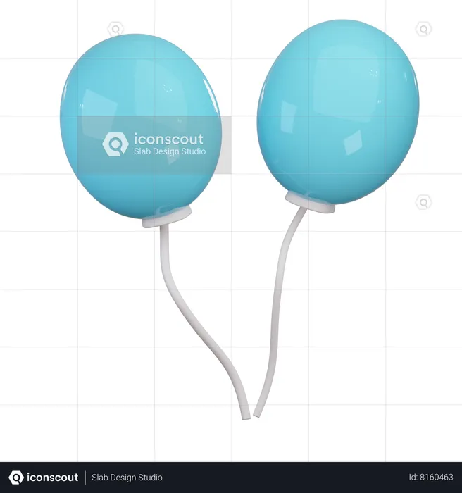 Balloons  3D Icon