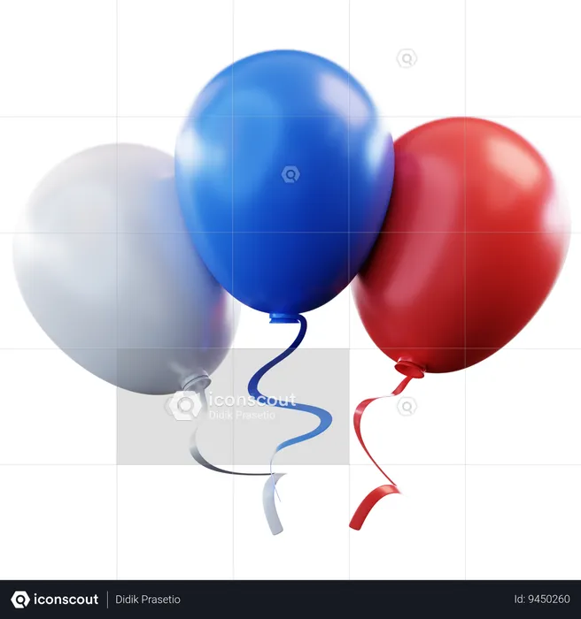 Balloons  3D Icon