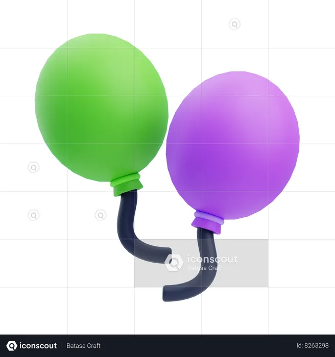 Balloons  3D Icon