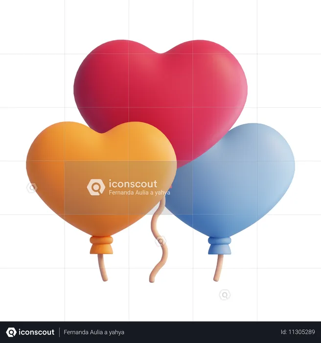 Balloons  3D Icon