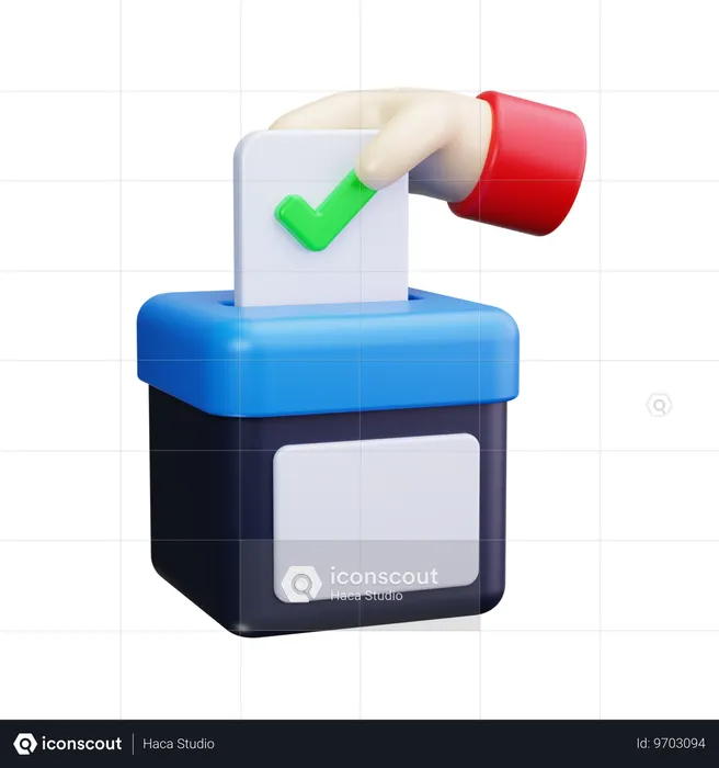 Ballot Box  3D Icon