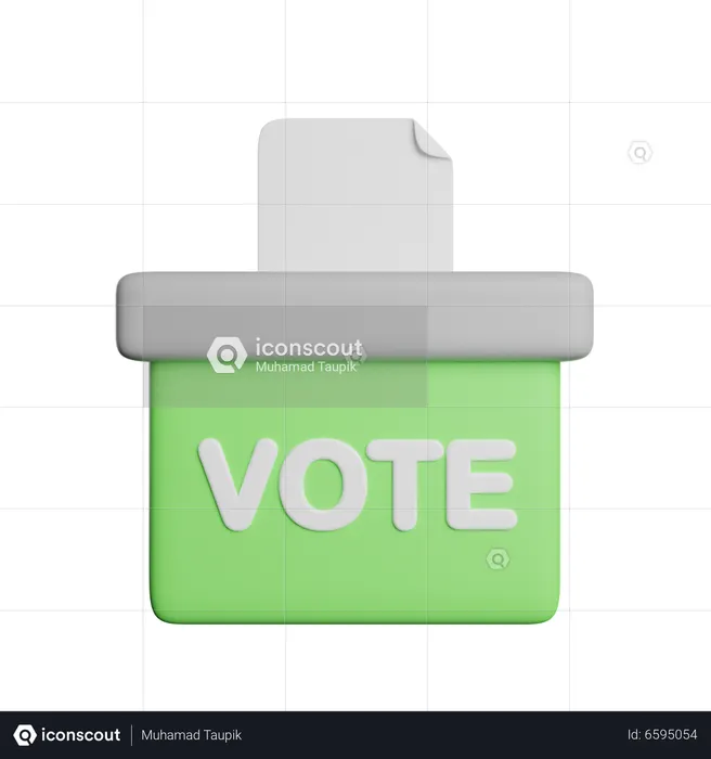 Ballot Box  3D Icon