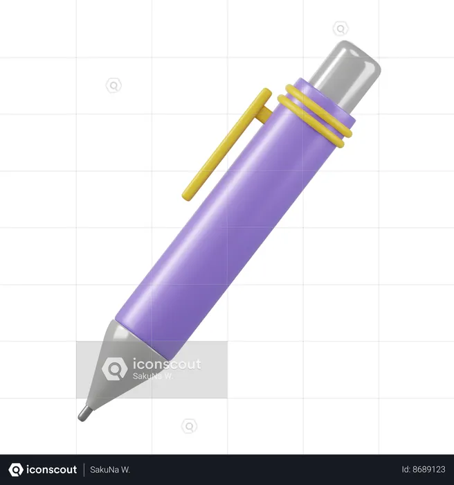 Ballpoint Pen  3D Icon