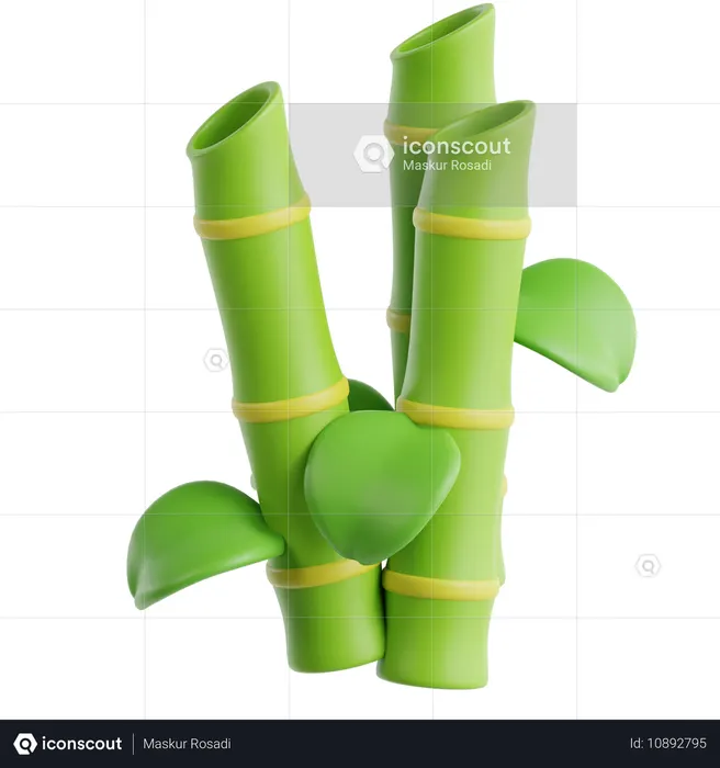 Bamboo  3D Icon