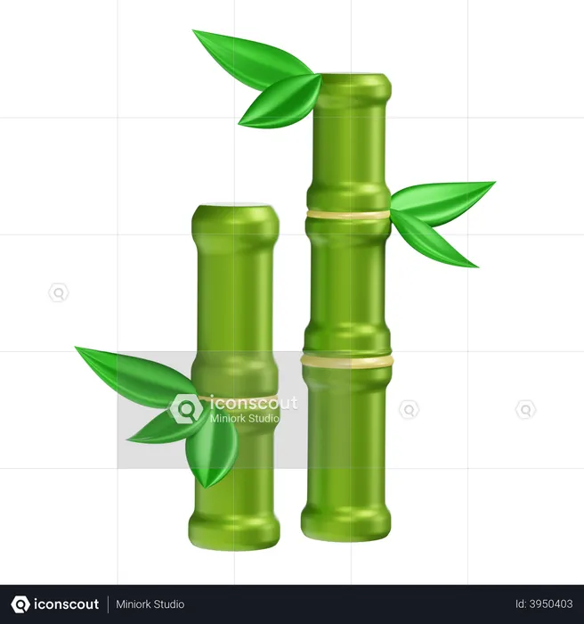 Bamboo  3D Icon