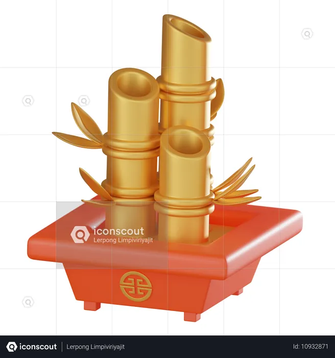 Bamboo  3D Icon