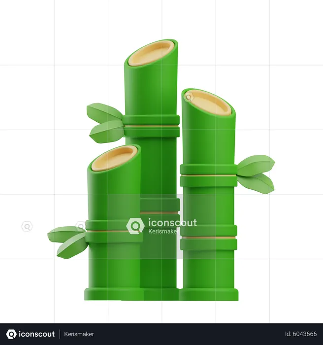 Bamboo  3D Icon
