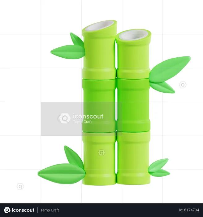 Bamboo  3D Icon