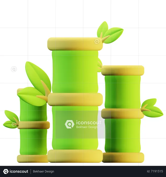 Bamboo  3D Icon