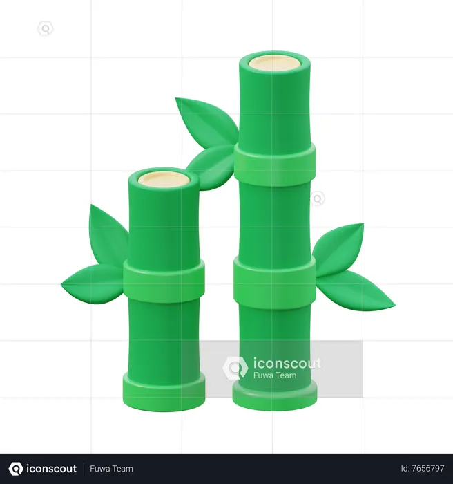 Bamboo  3D Icon