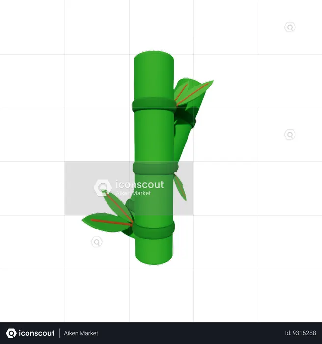 Bamboo  3D Icon