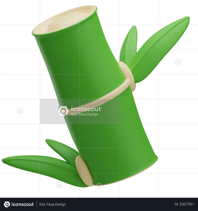 Bamboo Stem  3D Icon