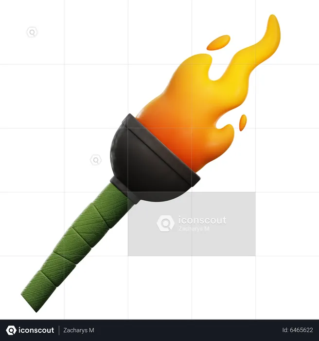 BAMBOO TORCH  3D Icon