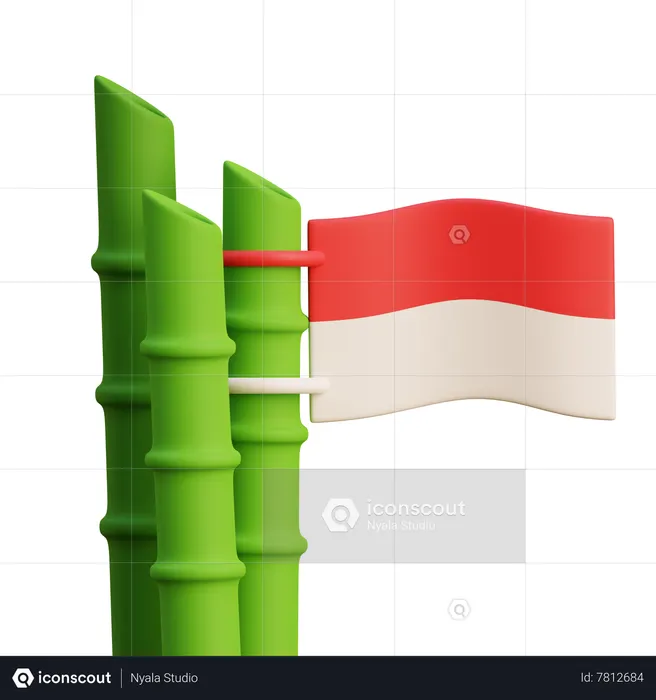 Bambu Runcing  3D Icon