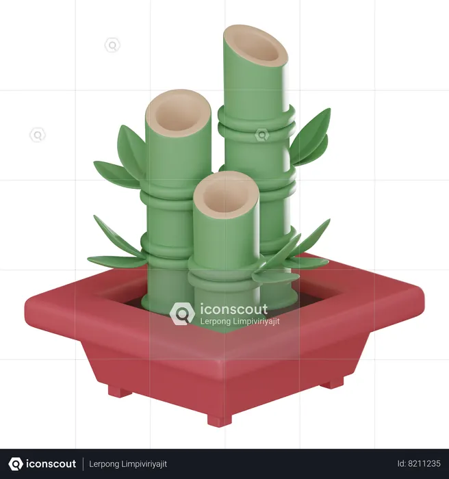 Bambus  3D Icon