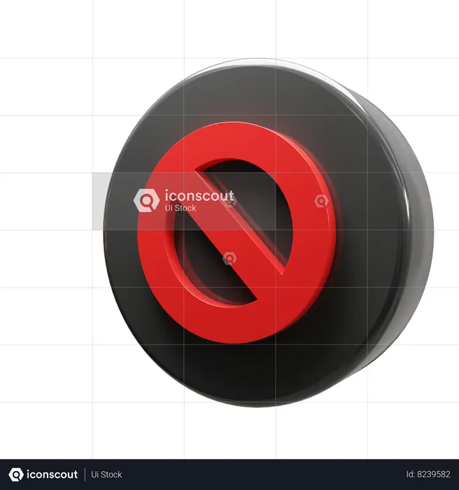 Ban  3D Icon