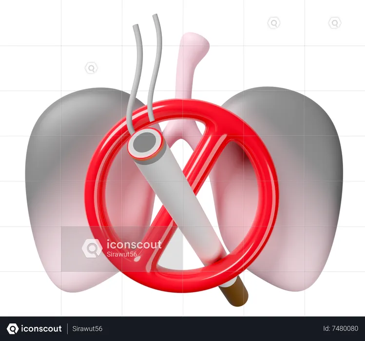 Ban Cigarette  3D Icon