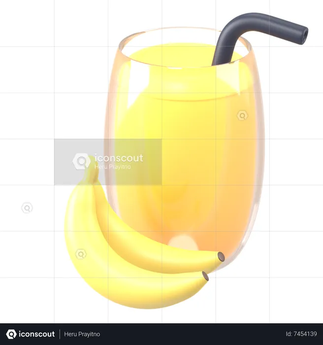 Banana Juice  3D Icon