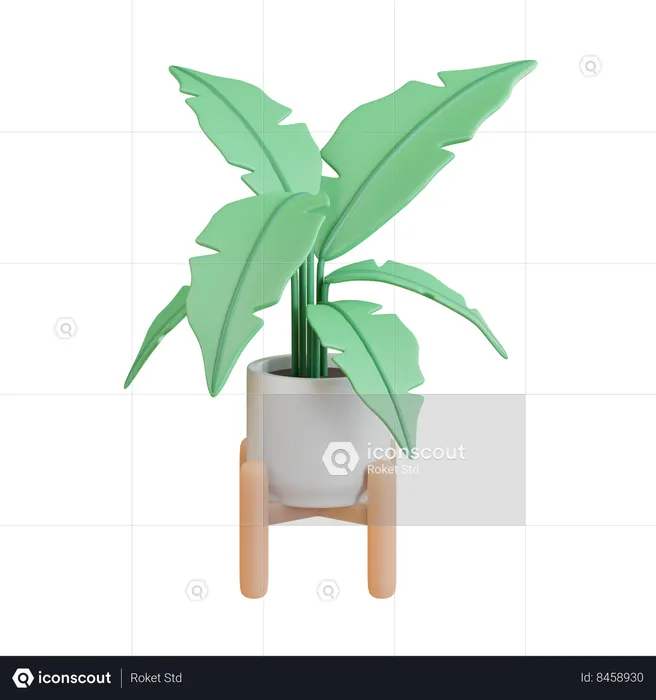 Banana Plant  3D Icon