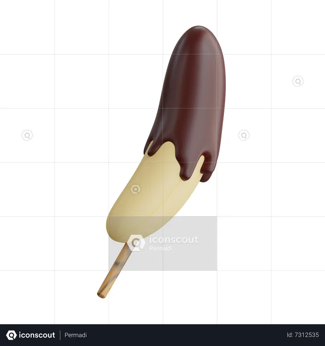 Banana Stick  3D Icon