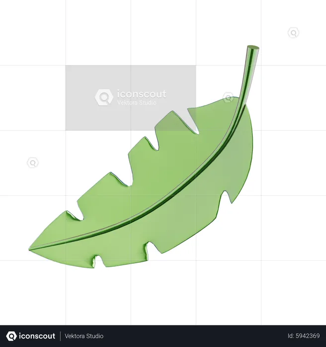 Bananas Leaf  3D Icon