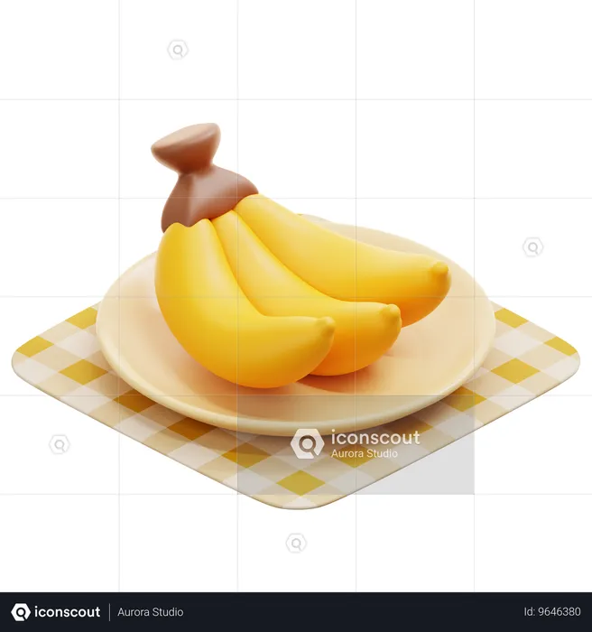 Banane  3D Icon