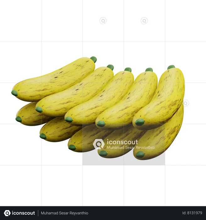 Banane  3D Icon