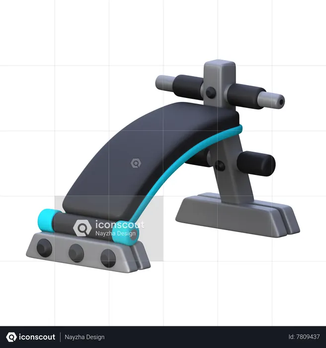 Banc assis  3D Icon