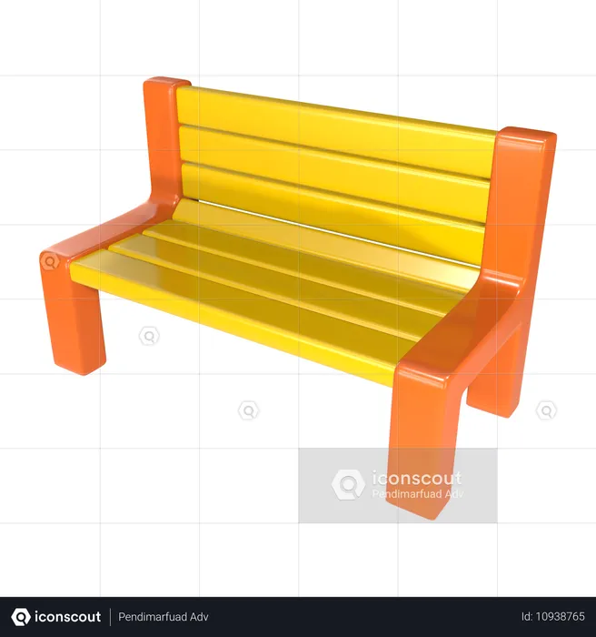 Banc de parc  3D Icon